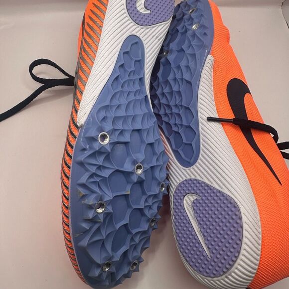 Nike Zoom Rival M 9 Bright Mango Track Spike Shoes Size 10 - Picture 5 of 8